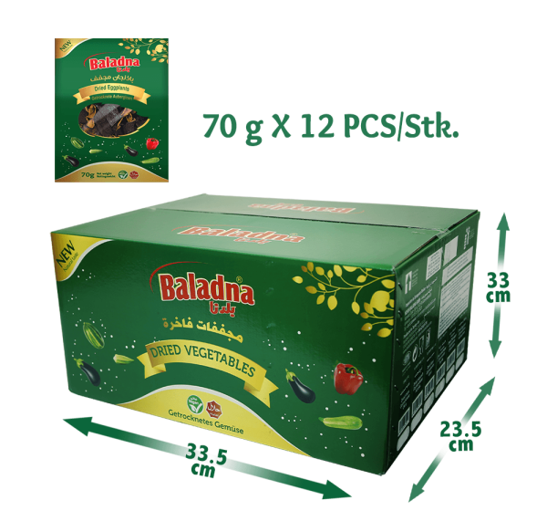 Baladna Dried Eggplants - Oriental 60 g - Image 6
