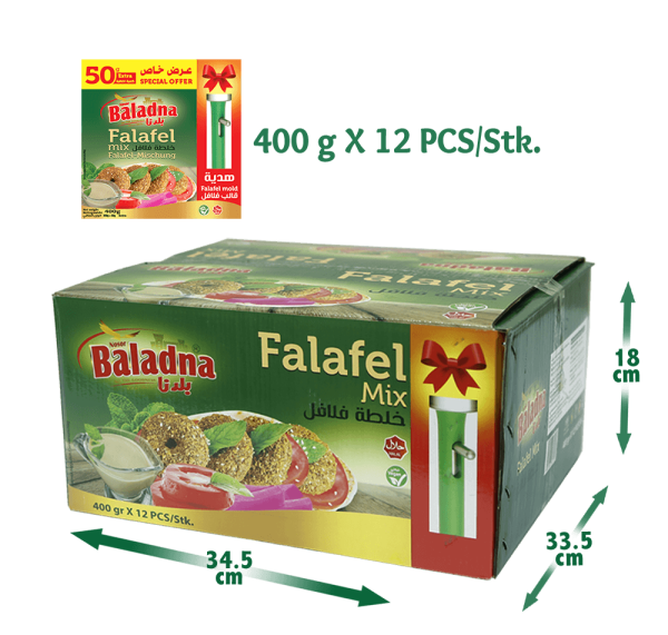 Baladna Falafel-Mix + Plastic Mold - Oriental 400 g - Image 5