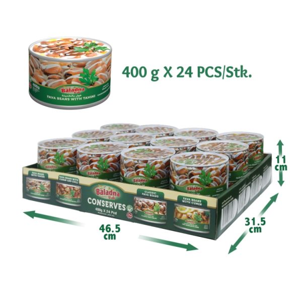Baladna Fava big beans with Tahini - Oriental 400 g - Image 5