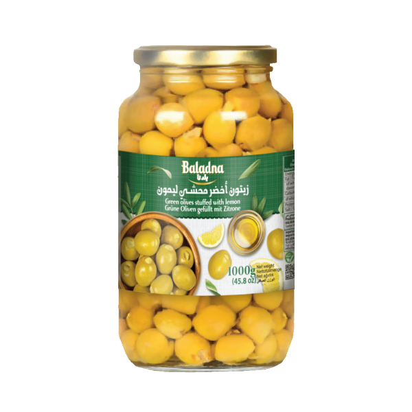 Baladna Green olives stuffed with lemon - Oriental 1000 g