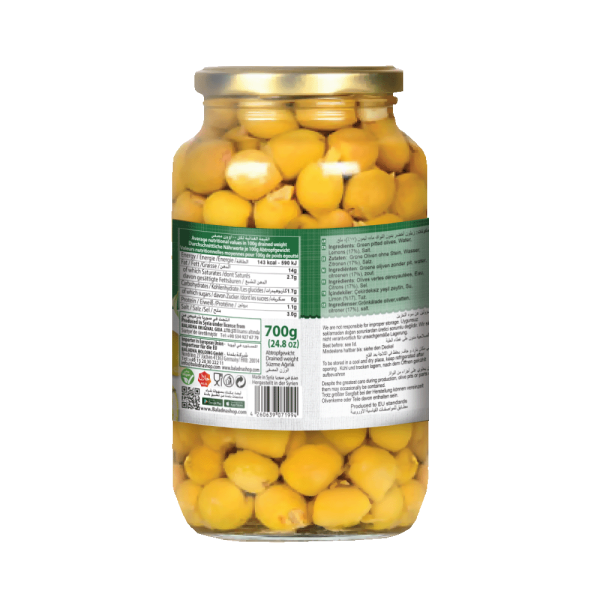 Baladna Green olives stuffed with lemon - Oriental 1000 g - Image 2