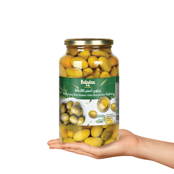 Baladna Green olives stuffed with lemon - Oriental 1000 g - Image 3