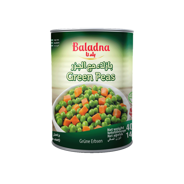 Baladna Green Peas with Carrots - Oriental 400 g