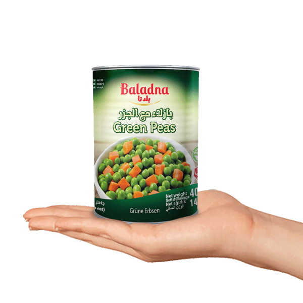 Baladna Green Peas with Carrots - Oriental 400 g - Image 4