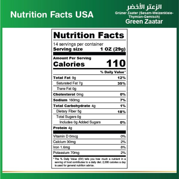 Baladna Green Zaatar - Oriental 400 g - Image 8