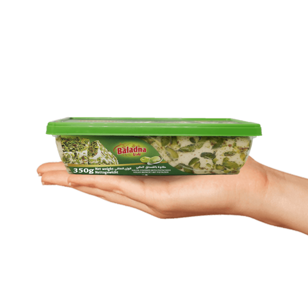 Baladna Halva covered with pistachios - Oriental 350 g - Image 4