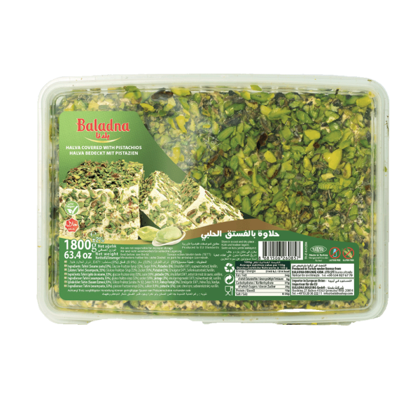 Baladna Halva covered with pistachios - Oriental 1800 g