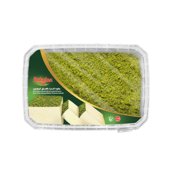 Baladna Extra Halva covered with grounded pistachios - Oriental 350 g