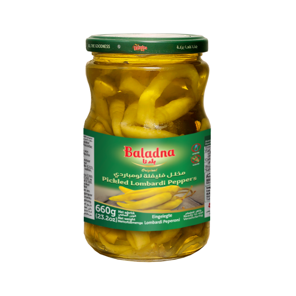 Baladna Pickled Lombardi Peppers - Oriental 660 g