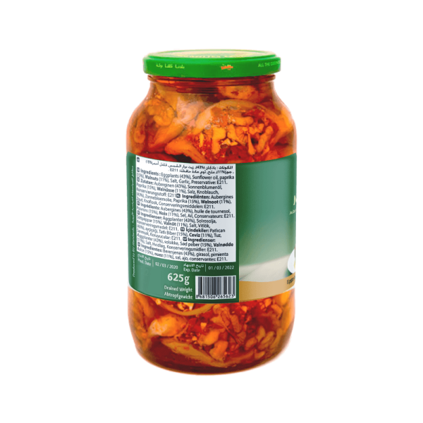 Baladna Makdous in Sunflower Oil Eggplants stuffed with pepper-walnut preparation - Oriental 950 g - Image 2