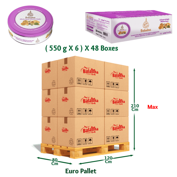 Baladna Mixed Oriental Pastries & Sweets - Oriental 550 g - Image 9