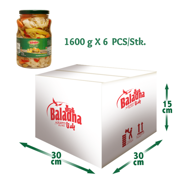 Baladna Mixed Pickles - Oriental 1300 g - Image 5
