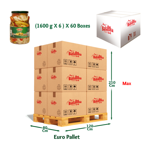 Baladna Mixed Pickles - Oriental 1300 g - Image 6