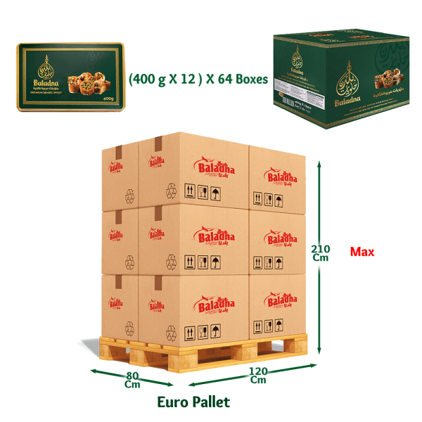 Baladna Mixed Oriental Sweets with Pistachios and Cashews - Oriental 400 g - Image 8