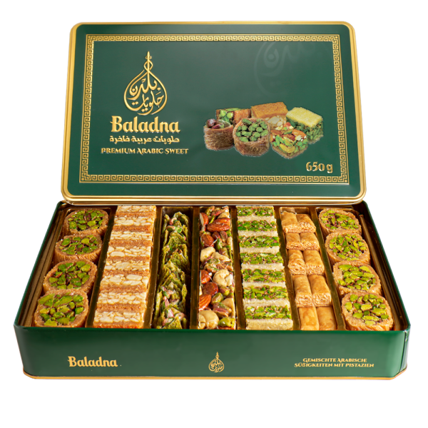 Baladna Mixed Oriental Sweets with Pistachios and Cashews - Oriental 650 g