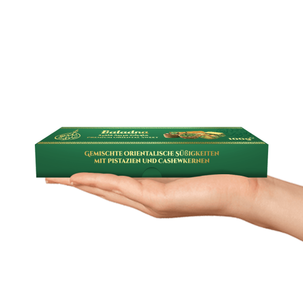 Baladna Mixed Oriental Sweets with Pistachios and Cashews - Oriental 100 g - Image 7