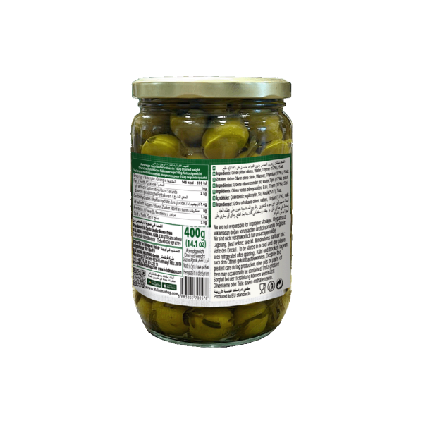 Baladna Green olives stuffed with Thyme - Oriental 660 g - Image 2