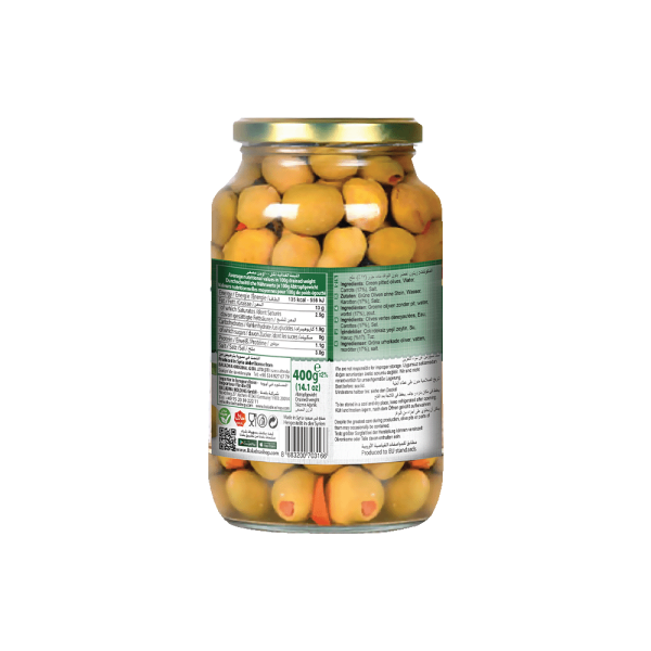 Baladna Green olives stuffed with carrots - Oriental 660 g - Image 2