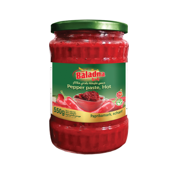 Baladna Pepper paste, Hot - Oriental 550 g