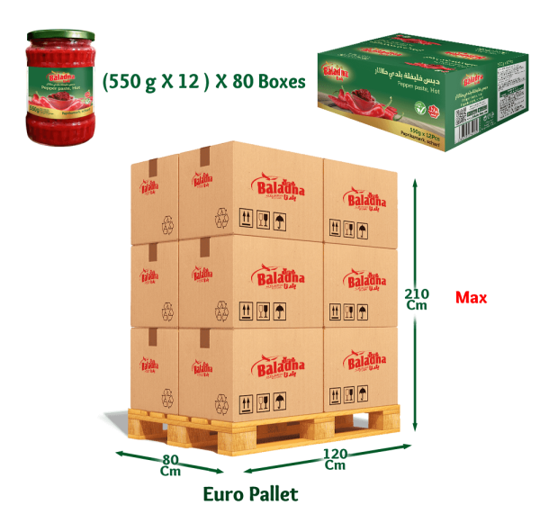 Baladna Pepper paste, Hot - Oriental 550 g - Image 5