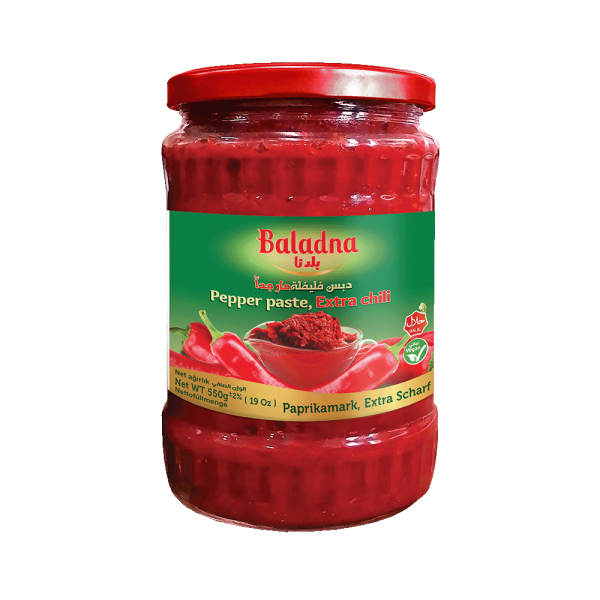 Baladna Pepper paste, Extra hot - Oriental 550 g
