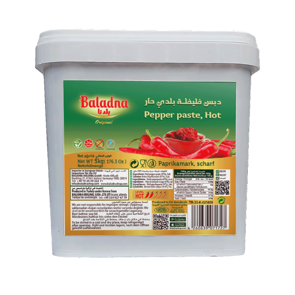 Baladna Pepper paste, Hot - Oriental 5000 g