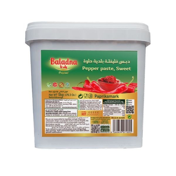 Baladna Pepper paste, Sweet - Oriental 5000 g