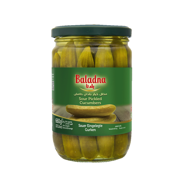 Baladna Sour Pickled Cucumbers Oriental style - Oriental 660 g