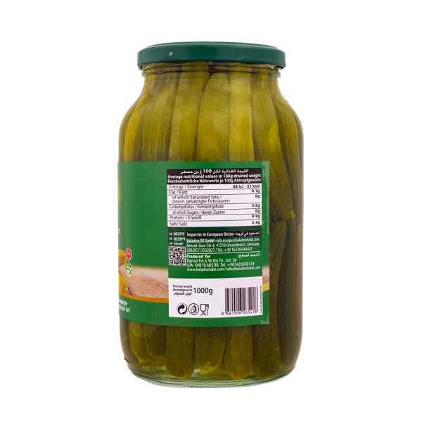 Baladna Sour Pickled Cucumbers Oriental style - Oriental 1300 g - Image 2