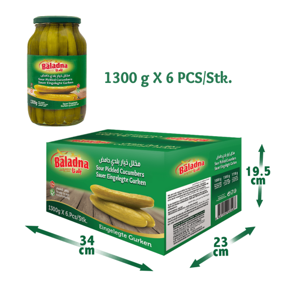 Baladna Sour Pickled Cucumbers Oriental style - Oriental 1300 g - Image 5