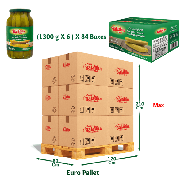 Baladna Sour Pickled Cucumbers Oriental style - Oriental 1300 g - Image 6