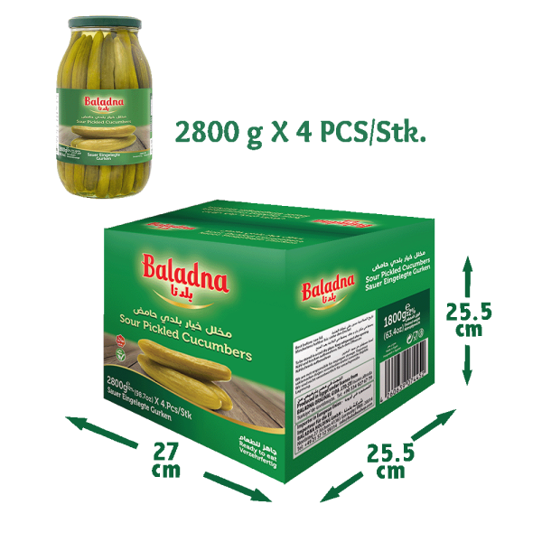 Baladna Sour Pickled Cucumbers Oriental style - Oriental 2800 g - Image 5