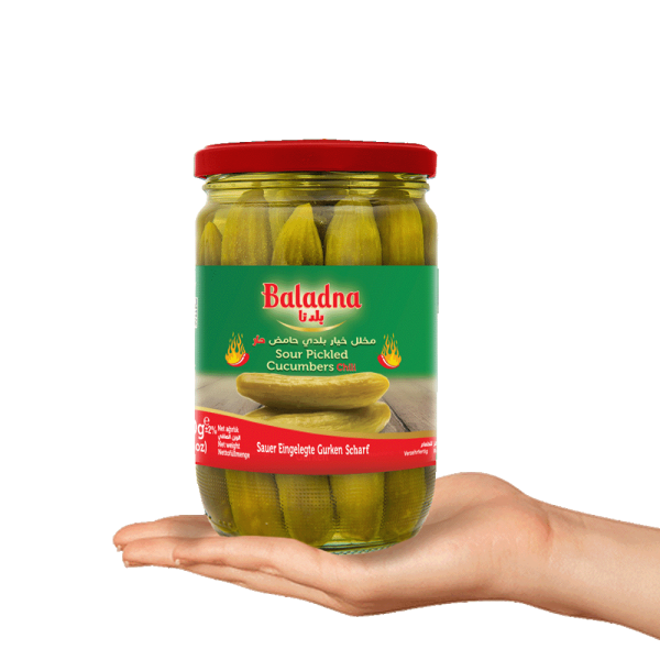 Baladna Hot Sour Pickled Cucumbers Oriental style - Oriental 660 g - Image 3