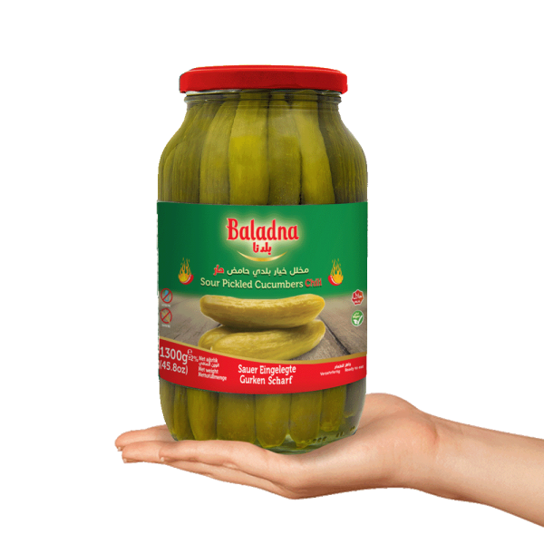 Baladna Hot Sour Pickled Cucumbers Oriental style - Oriental 1300 g - Image 3