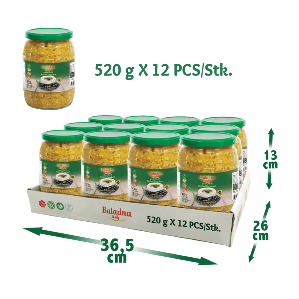 Baladna Roasted Eggplant - Oriental 520 g - Image 5
