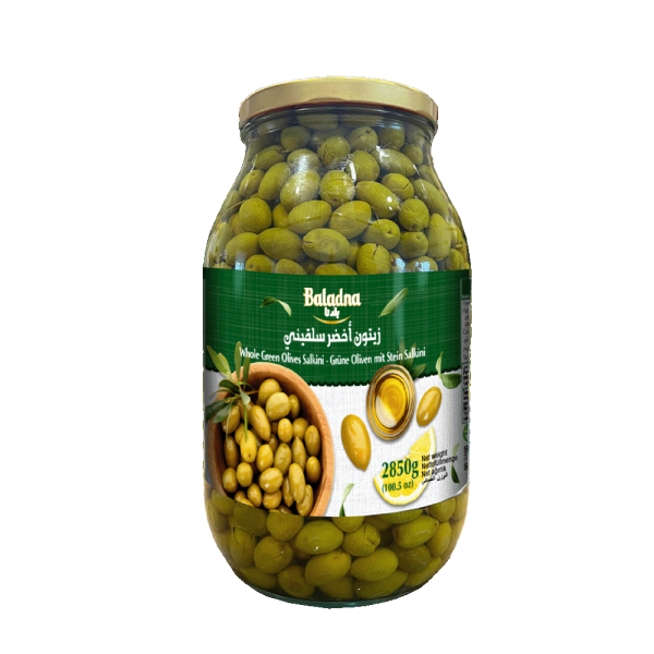 Baladna Whole Green Olives Salkini - Oriental 2850 g