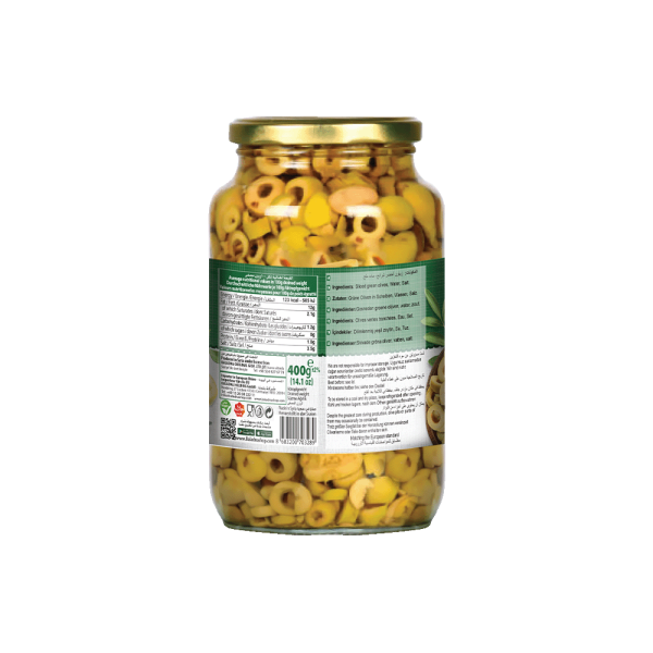 Baladna Sliced Green Olives - Oriental 660 g - Image 2