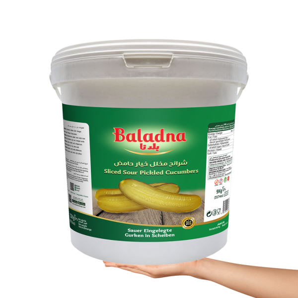 Baladna Sliced Sour Pickled Cucumbers Oriental style - Oriental 15000 g - Image 5