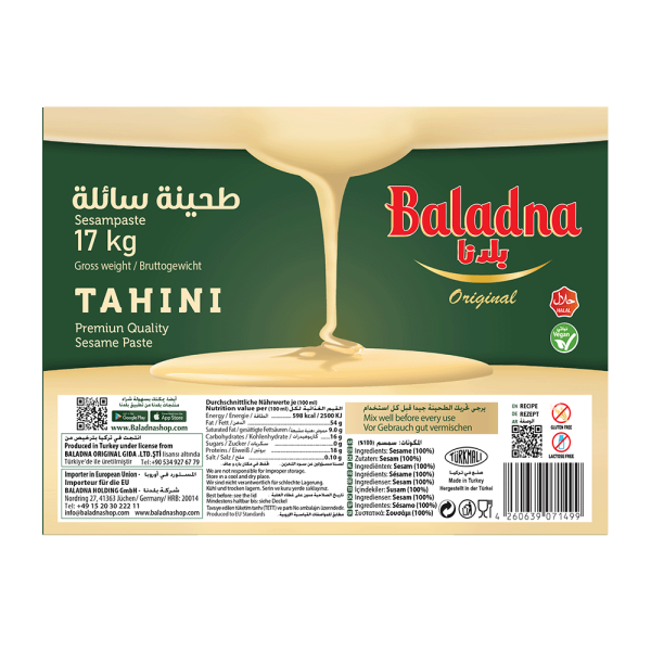Baladna Tahini (Sesam paste) - Oriental 17000 g - Image 2