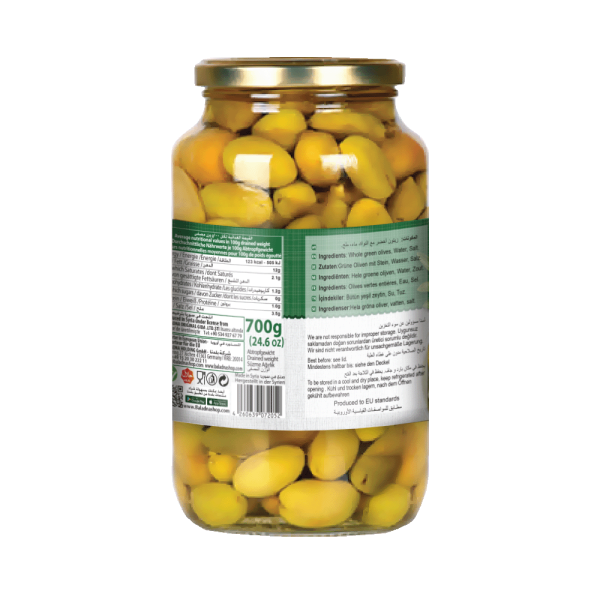 Baladna Whole Green Olives Kalamata - Oriental 1000 g - Image 2